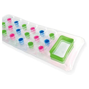 Trade Shop - Materassino Gonfiabile 188x71cm Trasparente Con 18 Fori Materasso Piscina Mare 019966 -