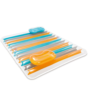 Materassino Gonfiabile 2 Posti Con Doppio Cuscino 198 X 160 Cm Multicolor         