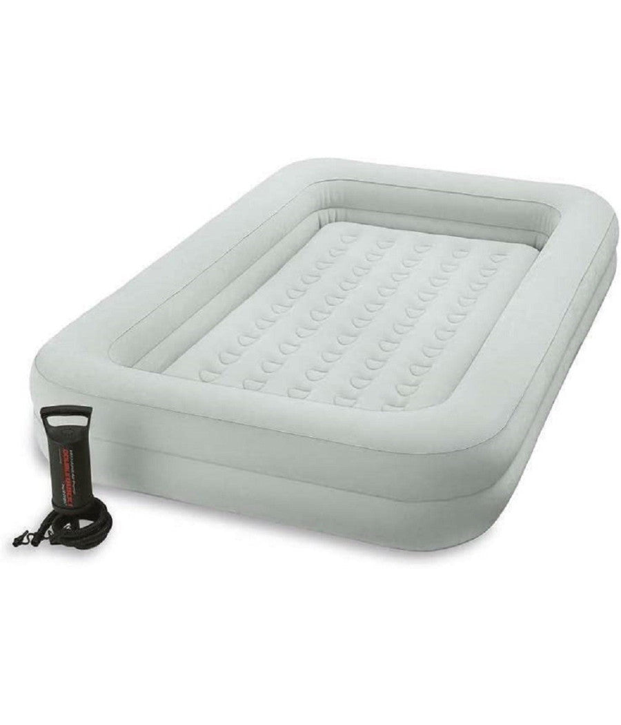Materassino Gonfiabile Baby Con Pompa Manuale Pvc 107x168x25cm Per Bambini 66810         
