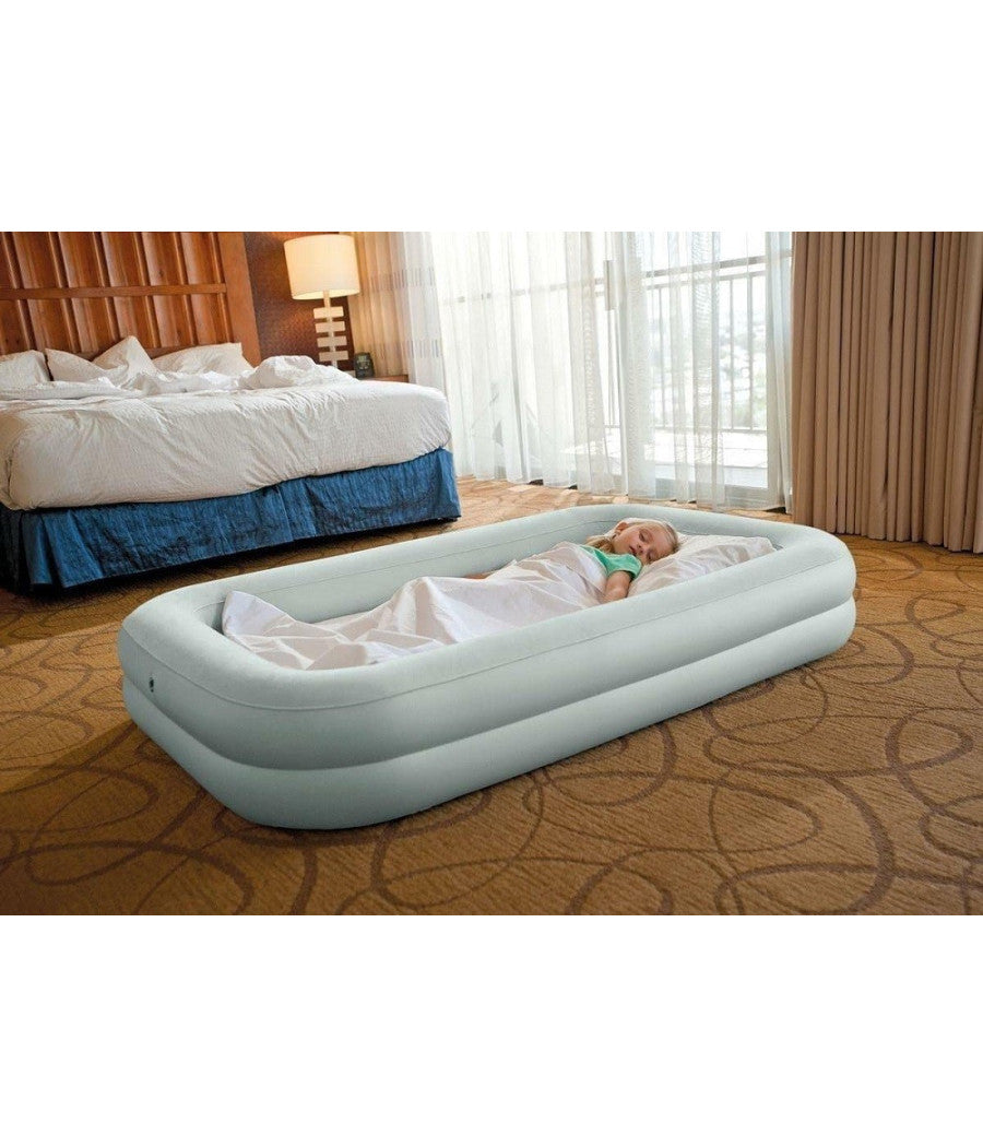 Materassino Gonfiabile Baby Con Pompa Manuale Pvc 107x168x25cm Per Bambini 66810         