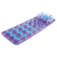 Trade Shop - Materassino Gonfiabile Con Cuscino 18 Buchi 188x71 Cm 3 Colori Estate Piscina Mare 43015 -