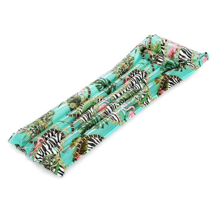 Trade Shop - Materassino Gonfiabile Fantasia Floreale 183x69cm Per Mare Spiaggia Piscina 019962 -