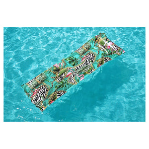 Trade Shop - Materassino Gonfiabile Fantasia Floreale 183x69cm Per Mare Spiaggia Piscina 019962 -