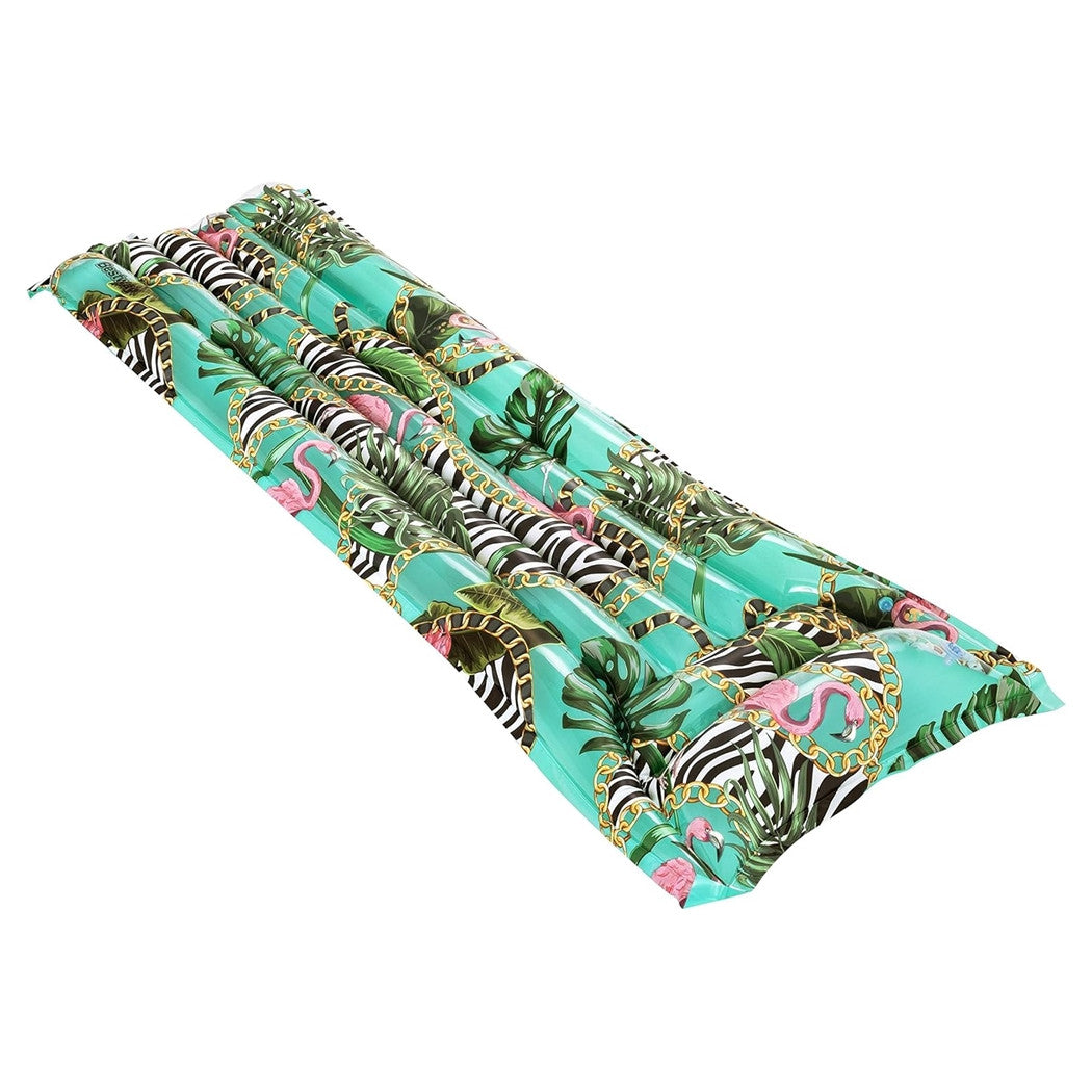 Trade Shop - Materassino Gonfiabile Fantasia Floreale 183x69cm Per Mare Spiaggia Piscina 019962 -