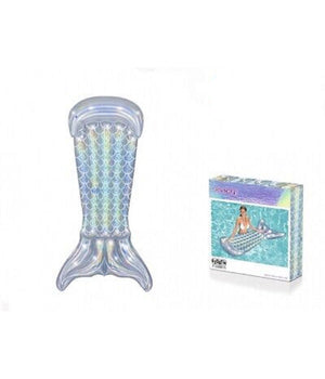 Materassino Gonfiabile Fashion Coda A Sirena Iridescente 193x101cm Piscina 43413         