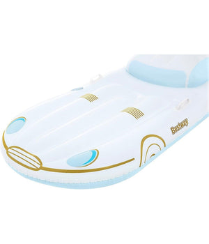 Materassino Gonfiabile Galleggiante Piscina 228x108cm Portabibite Maniglie 43651         