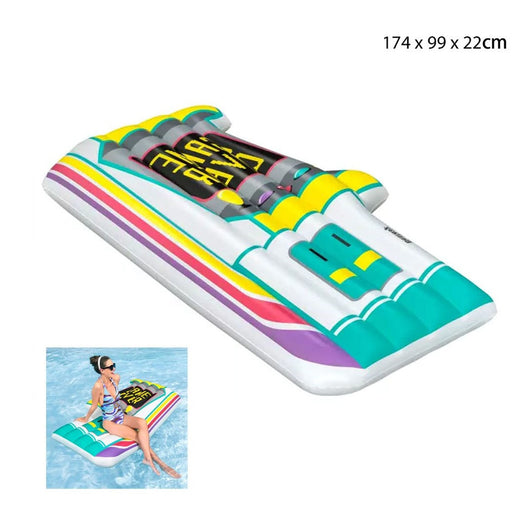 Trade Shop - Materassino Gonfiabile Galleggiante Piscina Aqua Arcade Grafica Forma Videogioco 43851 -