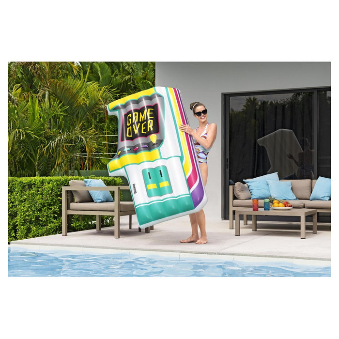 Trade Shop - Materassino Gonfiabile Galleggiante Piscina Aqua Arcade Grafica Forma Videogioco 43851 -