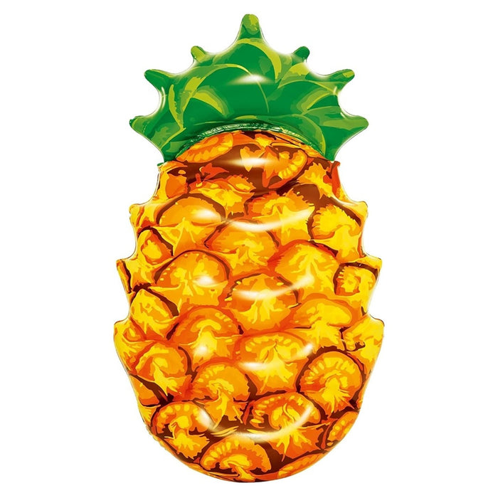 Trade Shop - Materassino Gonfiabile Grafica Realistica Ananas Galleggiante Piscina 174x96cm 016162 -