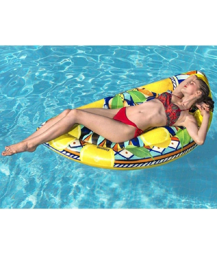 Materassino Gonfiabile Maiolica Siciliana 171x89cm Estate Piscina Spiaggia 43364         