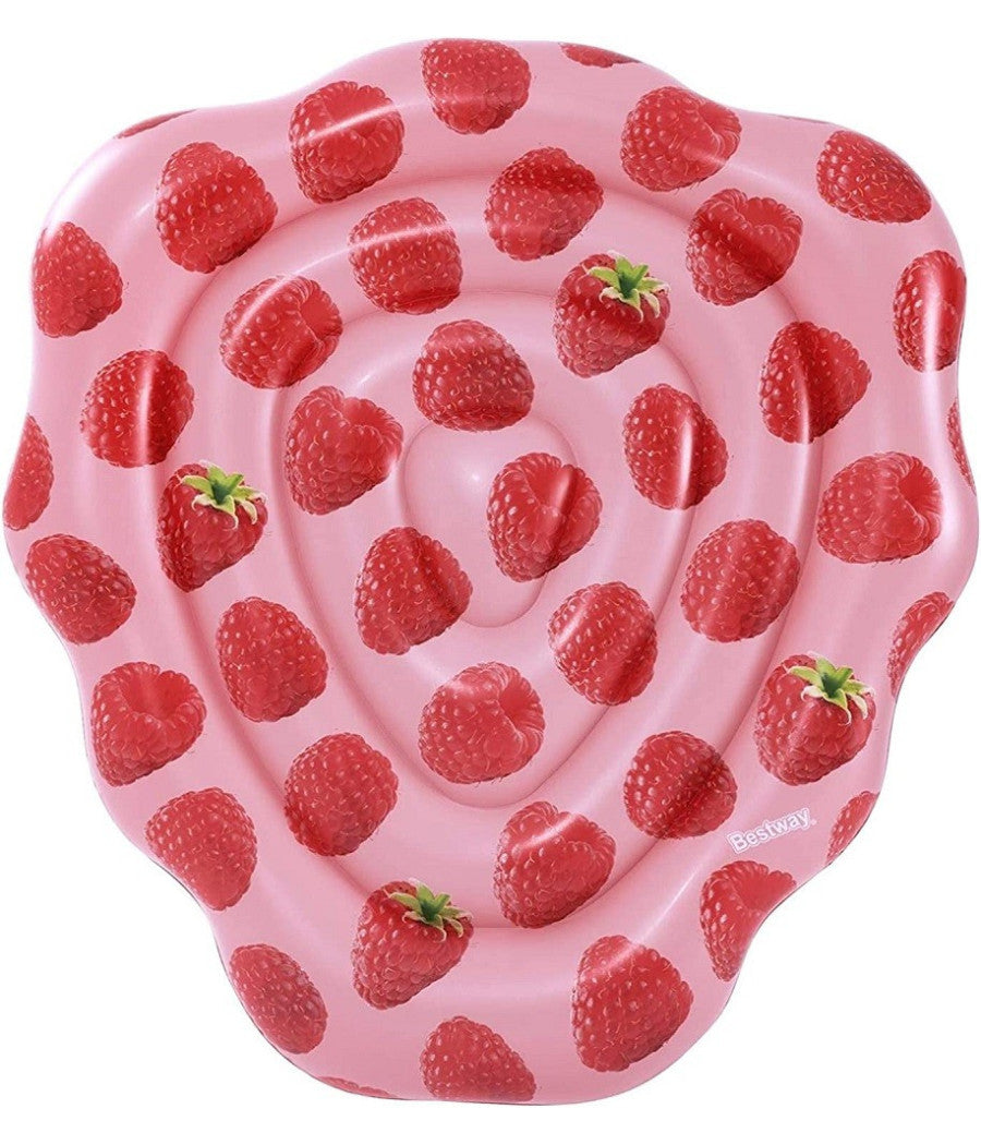 Materassino Gonfiabile Profumato Lampone 165x151cm Moda Mare Acqua Piscina 43396         