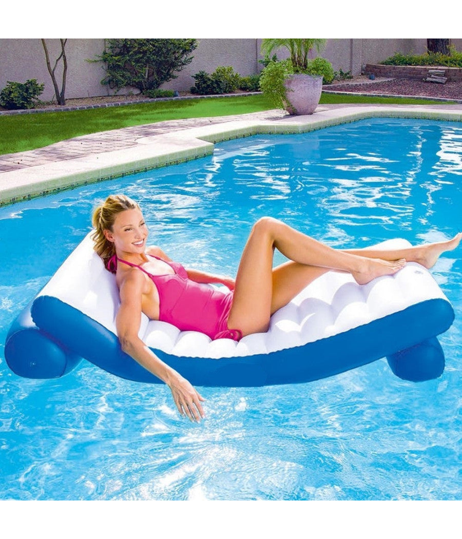 Materassino Gonfiabile Relax Mare Spiaggia Piscina In Vinile 177 X 94 Cm         