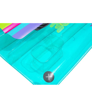 Materassino Gonfiabile Retro Beats Fashion Cassetta 174x117cm Portaoggetti 43649         