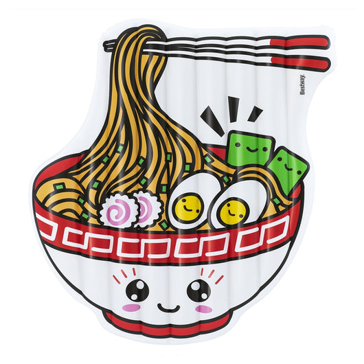 Trade Shop - Materassino Isola Gonfiabile Forma Ciotola Ramen 183x168 Cm Spiaggia Piscina 43841 -