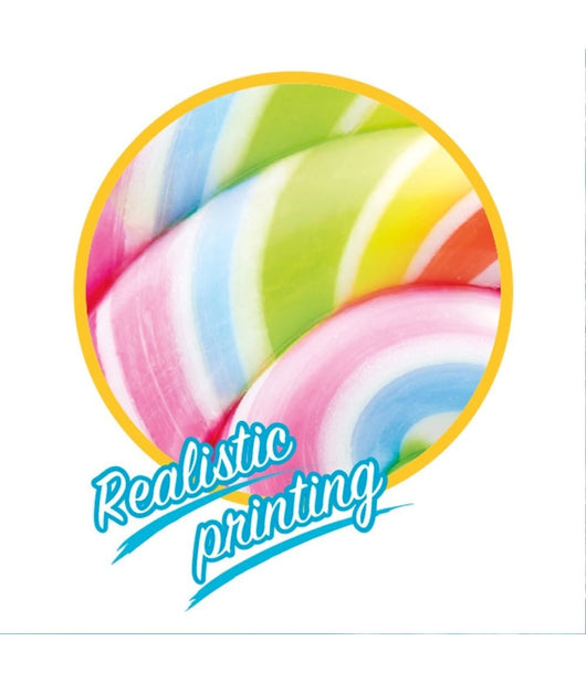 Materassino Isola Gonfiabile Lollipop Lecca Lecca Mare Piscina 208x135cm         