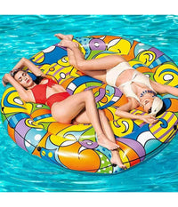 Trade Shop - Materassino Isola Gonfiabile Pop Art Collection Pvc Mare Piscina 188 Cm -