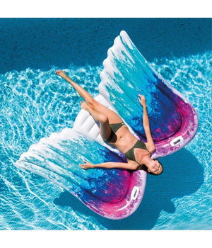 Materassino Isola Gonfiabile Stampa Angelo Pvc Mare Piscina 251 X 106 Cm         