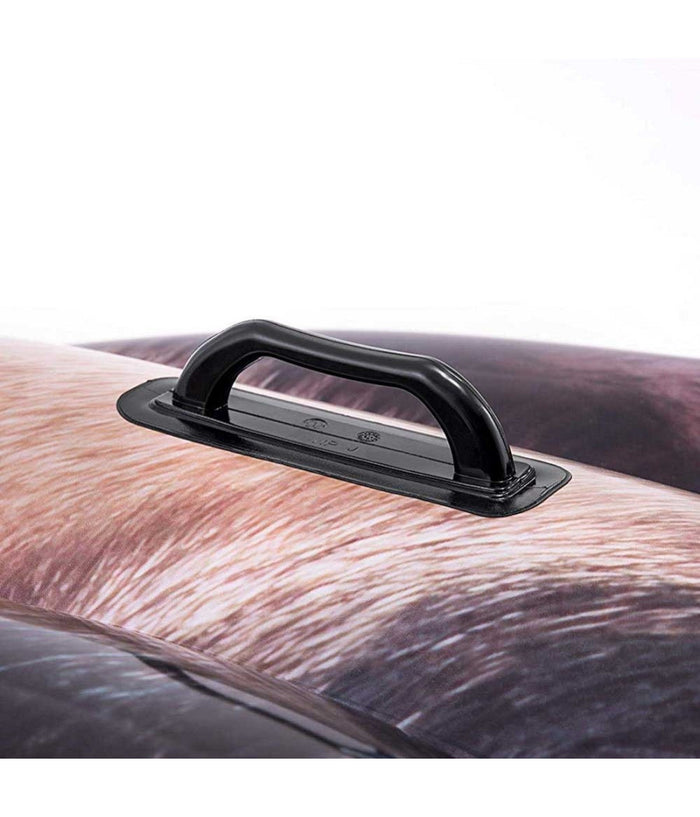 Materassino Isola Gonfiabile Stampa Carlino Pvc Mare Piscina 173 X 130 Cm         