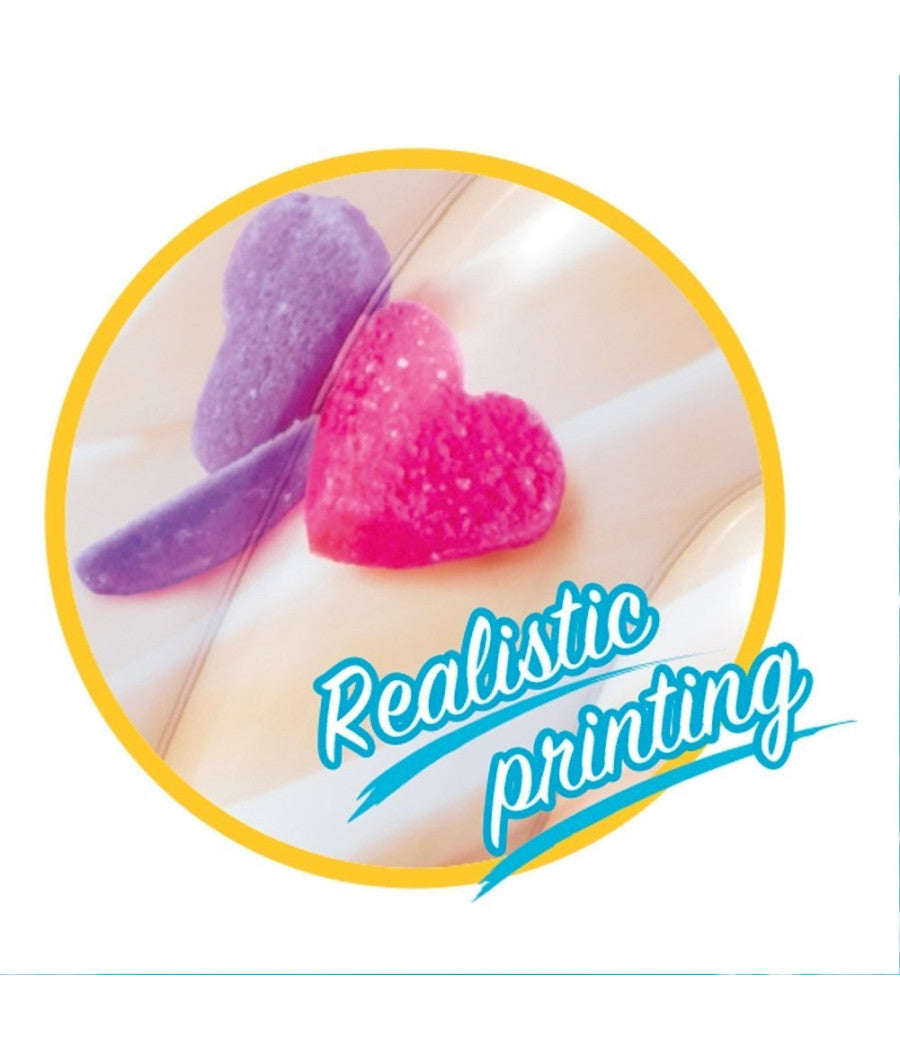 Materassino Isola Gonfiabile Stampa Cupcake In Pvc Mare Piscina 142x135cm         