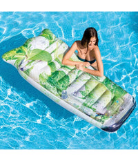 Materassino Isola Gonfiabile Stampa Frizzante In Pvc Mare Piscina 179 X 91 Cm         