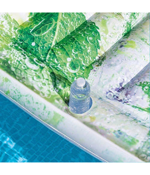 Materassino Isola Gonfiabile Stampa Frizzante In Pvc Mare Piscina 179 X 91 Cm         