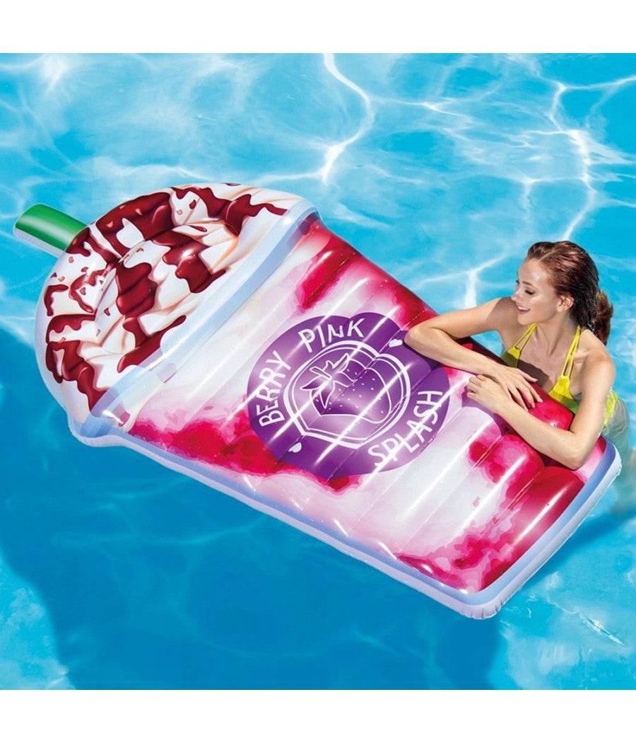 Materassino Isola Gonfiabile Stampa Granita In Pvc Mare Piscina 198x107 Cm         