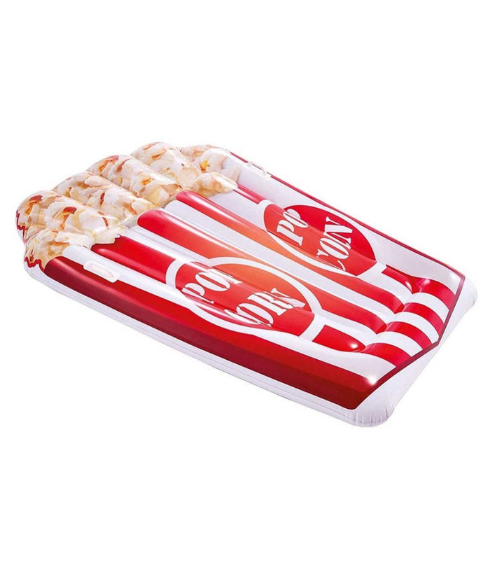 Trade Shop - Materassino Isola Gonfiabile Stampa Pop Corn In Pvc Mare Piscina 178 X 124 Cm -