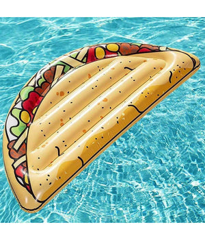 Materassino Isola Gonfiabile Stampa Tacos Pvc Mare Piscina 171 X 89 Cm         