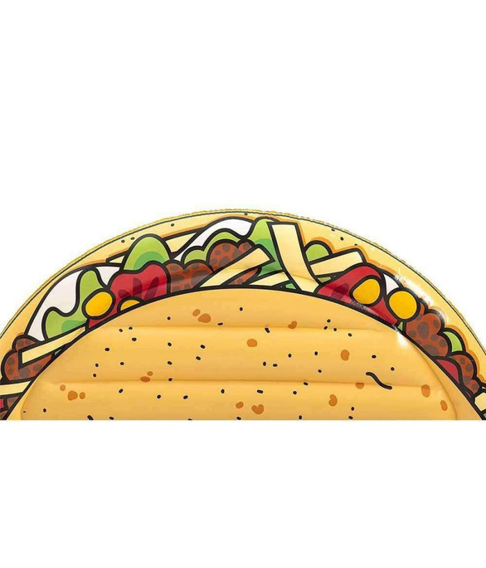 Materassino Isola Gonfiabile Stampa Tacos Pvc Mare Piscina 171 X 89 Cm         