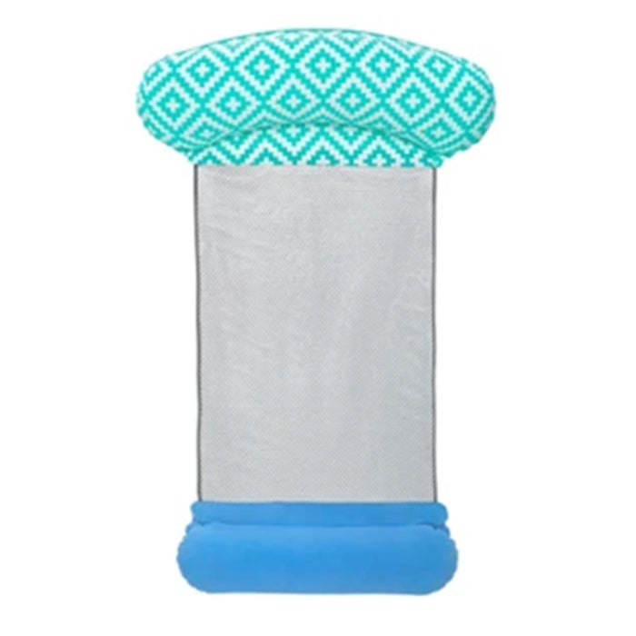 Trade Shop - Materassino Luxury Con Rete Gonfiabile 145 X 87 Cm Per Piscina Mare Estate 43555 -