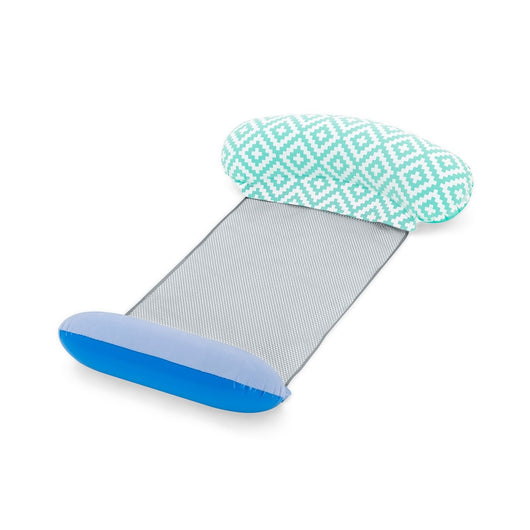 Trade Shop - Materassino Luxury Con Rete Gonfiabile 145 X 87 Cm Per Piscina Mare Estate 43555 -