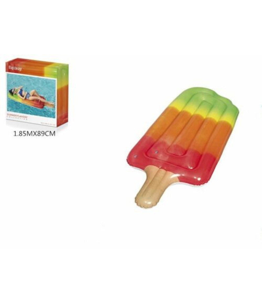 Trade Shop - Materassino Materasso Gonfiabile Ghiacciolo Gelato 185x89 Cm Mare Piscina 43161 -