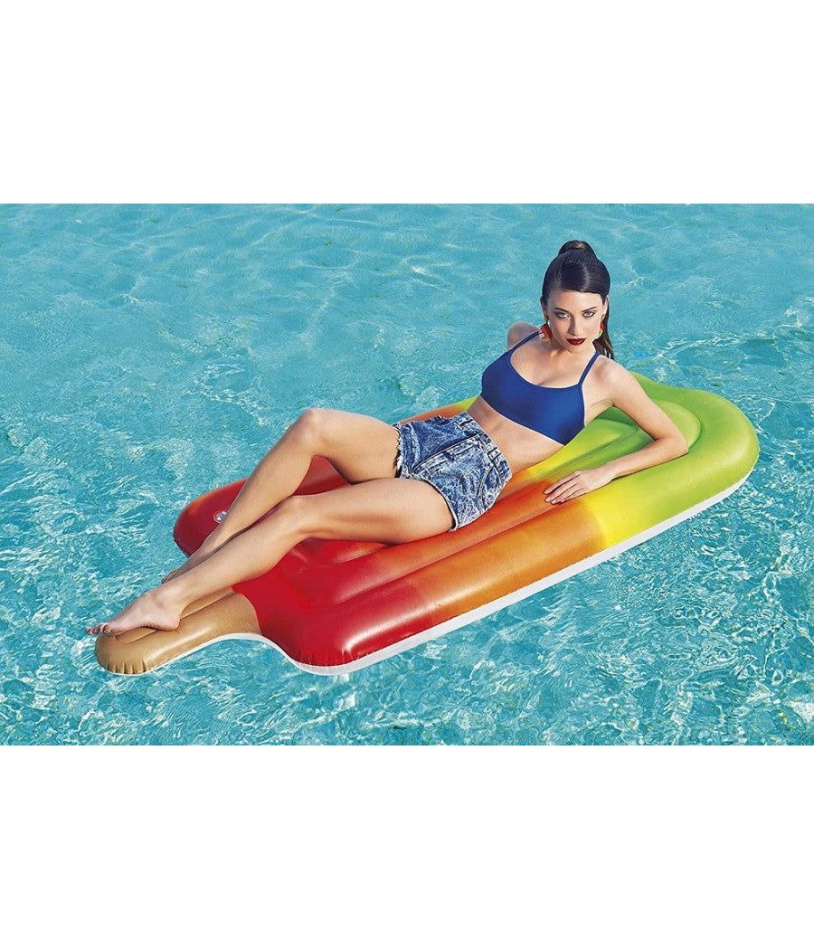 Materassino Materasso Gonfiabile Ghiacciolo Gelato 185x89 Cm Mare Piscina 43161         
