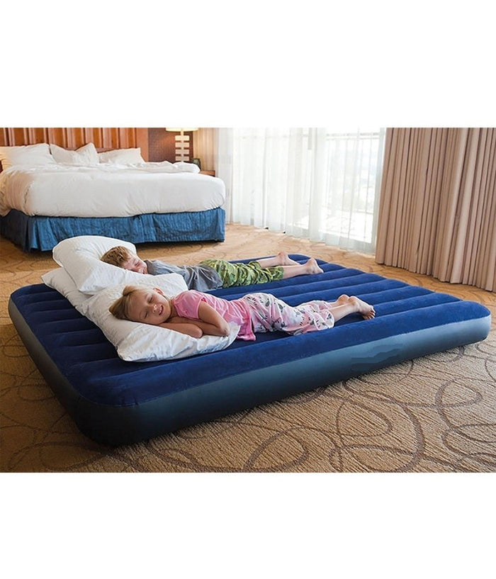 Materassino Materasso Gonfiabile Matrimoniale Campeggio Spiaggia Casa 152x203x22cm         