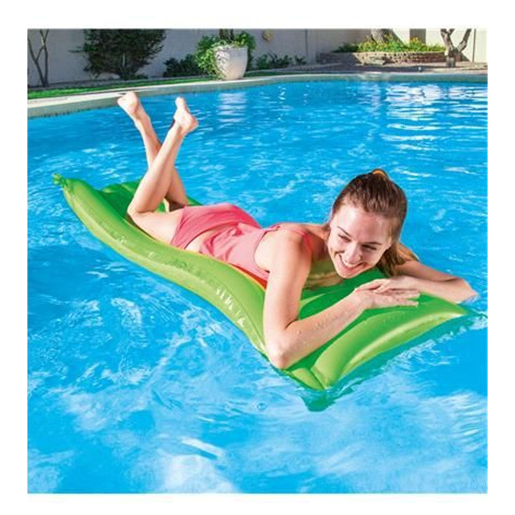 Trade Shop - Materassino Materasso Gonfiabile Singolo Per Mare Piscina Sdraio 183x69 Lettino -