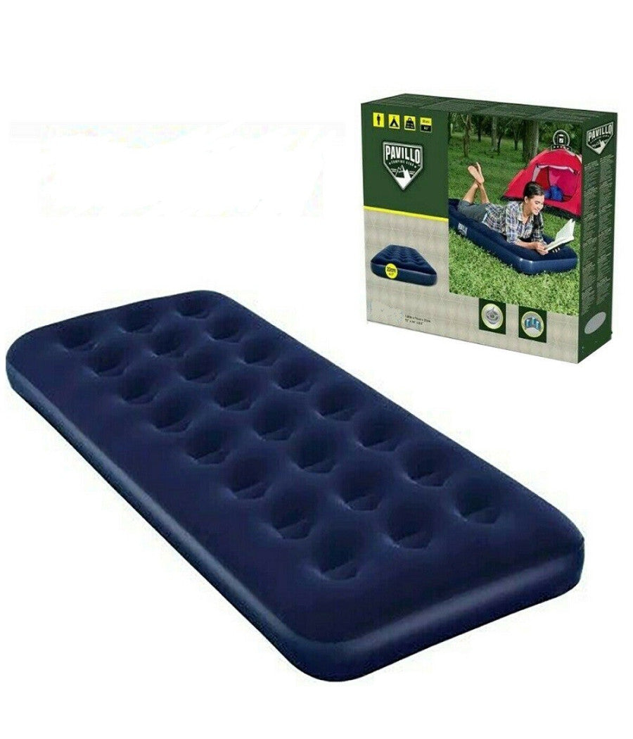 Materassino Materasso Singolo Gonfiabile Campeggio Mare Spiaggia 185 X 76 X 22cm         