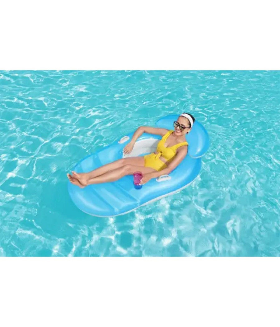 Materassino Poltrona Luxe Relaxer Lounge Sedile In Rete 152x102cm Piscina 43646         
