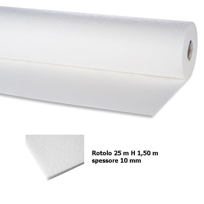 Tappetino Di Sottofondo Soft Walk Per Piscina Spessore 10 Mm - Rotolo Da 25 X H1,50 M - Adesivo