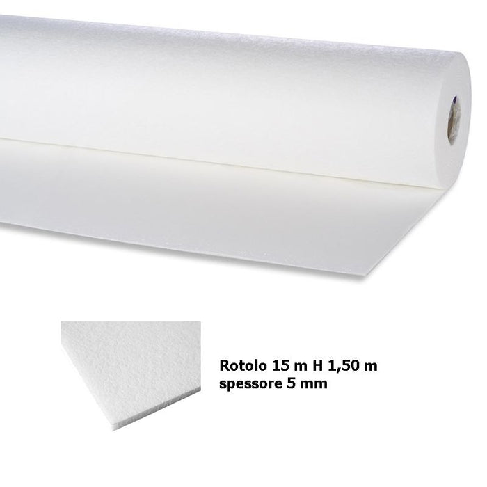 Tappetino Di Sottofondo Soft Walk Per Piscina Spessore 5 Mm - Rotolo Da 15 X H1,50 M - Adesivo