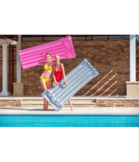 Trade Shop - Materassino Tinta Unita Trasparente Gonfiabile 183x76cm Piscina Mare 5 Tubi 44013 -