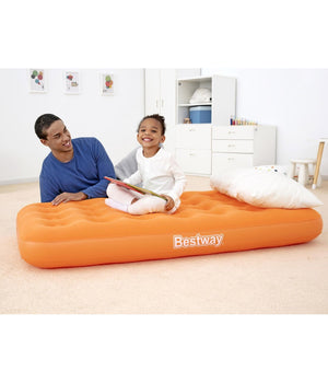 Materasso Ad Aria Gonfiabile Floccato Per Bambini 158 X 89 X 18cm 2 Colori 67918         