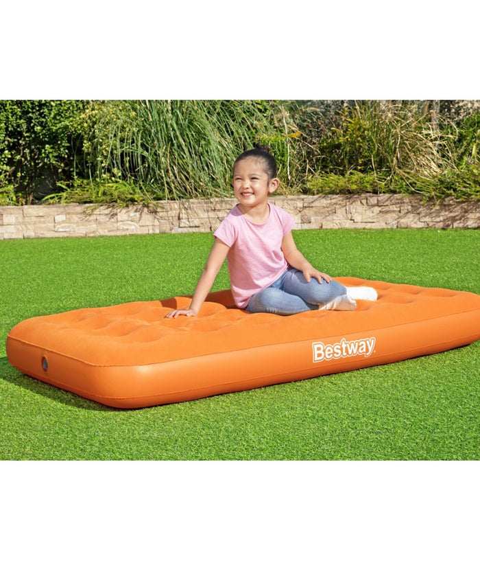 Materasso Ad Aria Gonfiabile Floccato Per Bambini 158 X 89 X 18cm 2 Colori 67918         