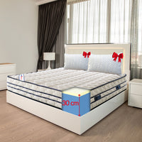 Materasso memory molto alto singolo 100x195 cm, materasso ALTO 30 CM, ORTOPEDICO, DETRAIBILE, Disp. MEDICO + CUSCINO e tessuto anallergico. Materasso anche per pesi Extra, MEMO30