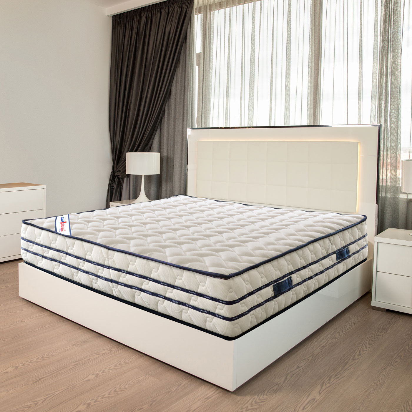 Materasso memory molto alto Matrimoniale 160x190 cm, materasso ALTO 30 CM, ORTOPEDICO, DETRAIBILE, Disp. MEDICO + CUSCINI e tessuto anallergico. Materasso anche per pesi Extra, MEMO30