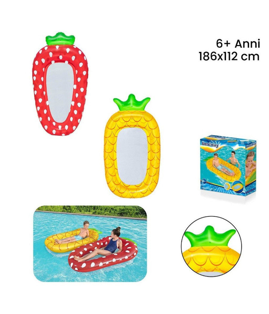 Materasso Canotto Lounge Sweet Summer Ananas 186x112cm / Fragola 178x103cm 43644         