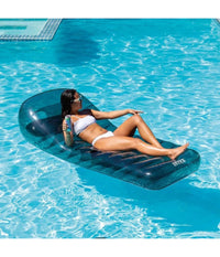 Materasso Cool Grey 211x99cm Poltrona Lounge Grigio Trasparente Gonfiabile 58723         