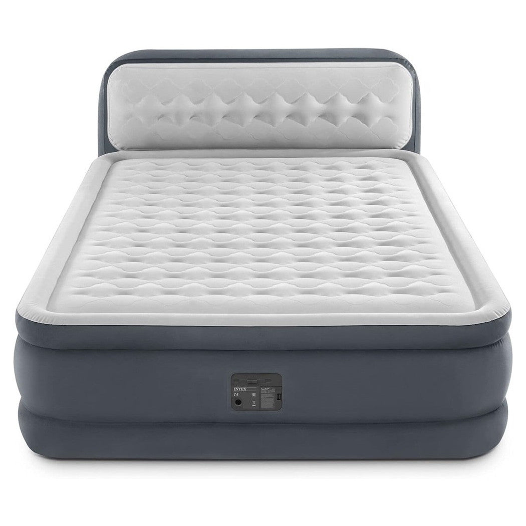 Trade Shop - Materasso Dura-beam Con Schienale Tecnologia Fiber Tech Pompa Incorporata Blu Navy -