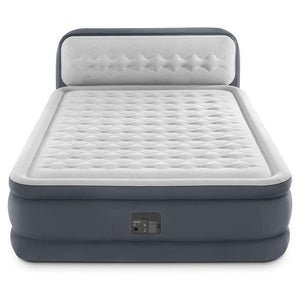 Trade Shop - Materasso Dura-beam Con Schienale Tecnologia Fiber Tech Pompa Incorporata Blu Navy -