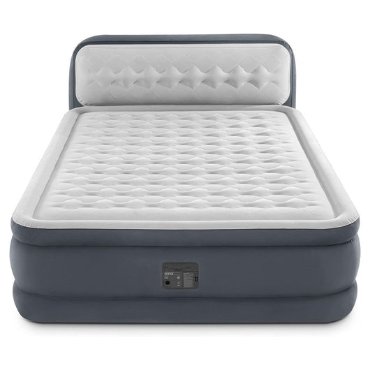 Trade Shop - Materasso Dura-beam Con Schienale Tecnologia Fiber Tech Pompa Incorporata Blu Navy -