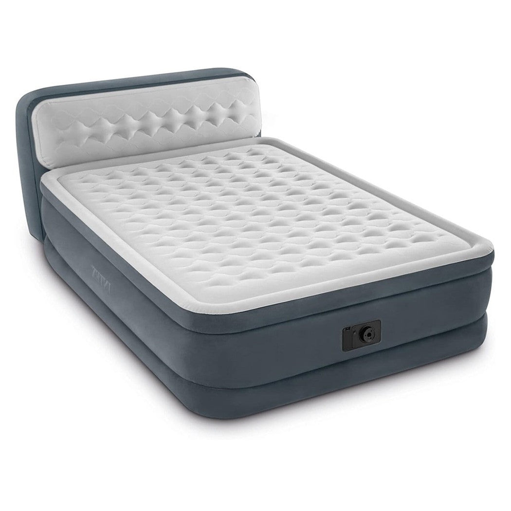 Trade Shop - Materasso Dura-beam Con Schienale Tecnologia Fiber Tech Pompa Incorporata Blu Navy -